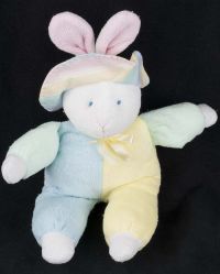 Eden Color Block Pastel Bunny Rabbit Plush Stuffed Animal